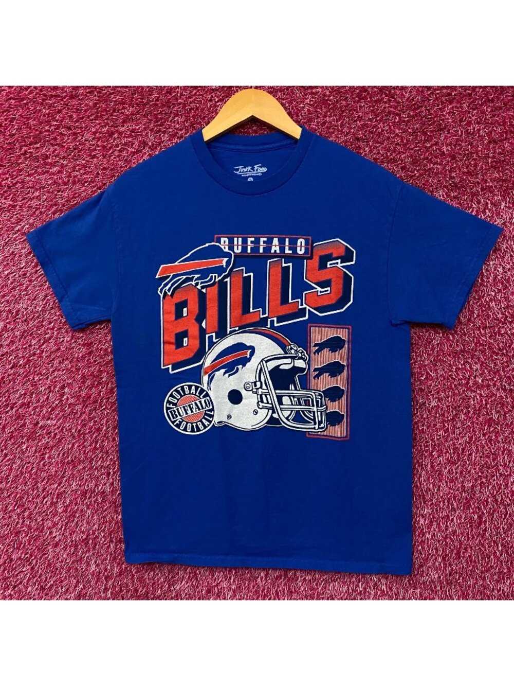 Junk Food Clothing NFL Buffalo Bills Checkdown Flea Market Tee Small